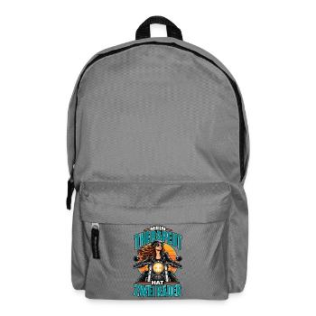 Mein Therapeut Hat Zwei Räder - Rucksack - Mittelgrau - Vorne