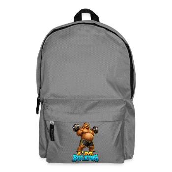 Muscular Bear I'M BULK – Fitness-Stimmung - Rucksack - Mittelgrau - Vorne