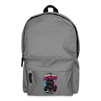 RobVibe Wild Club – Cat Ignore Mode Activated - Rucksack - Mittelgrau - Vorne
