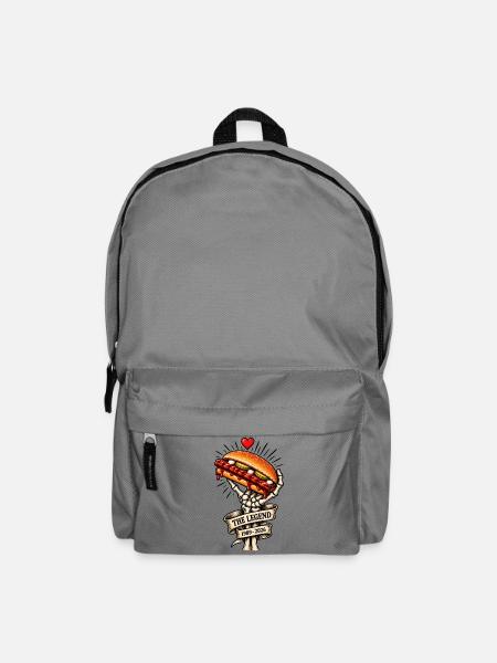 Mach's gut, liebgewonnenes BBQ - Rippchen - Rucksack - Mittelgrau