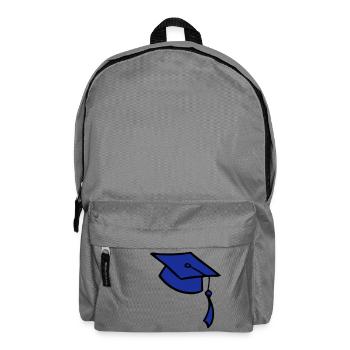 college, graduation, cap, trains, University of, - Backpack - elephant grey - Front