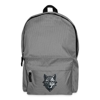 Loup géométrique - Sac à dos - gris éléphant - Devant