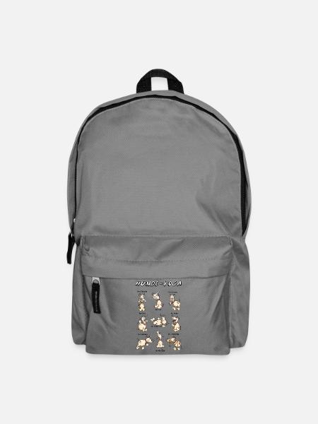 Hunde Yoga - Rucksack - Mittelgrau