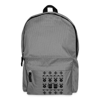 beer pixels winter - Rucksack - Mittelgrau - Vorne
