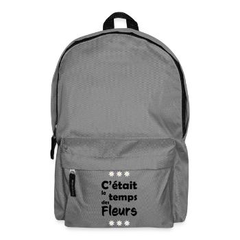 C'était le temps des fleurs - Sac à dos - gris éléphant - Devant