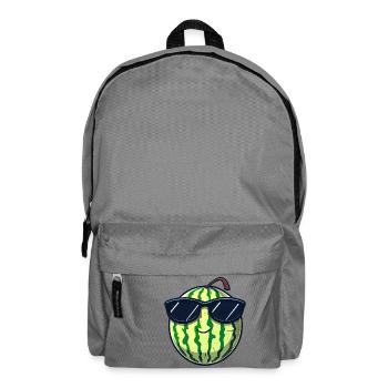 Pastèque fraîche avec lunettes de soleil, estivale - Sac à dos - gris éléphant - Devant
