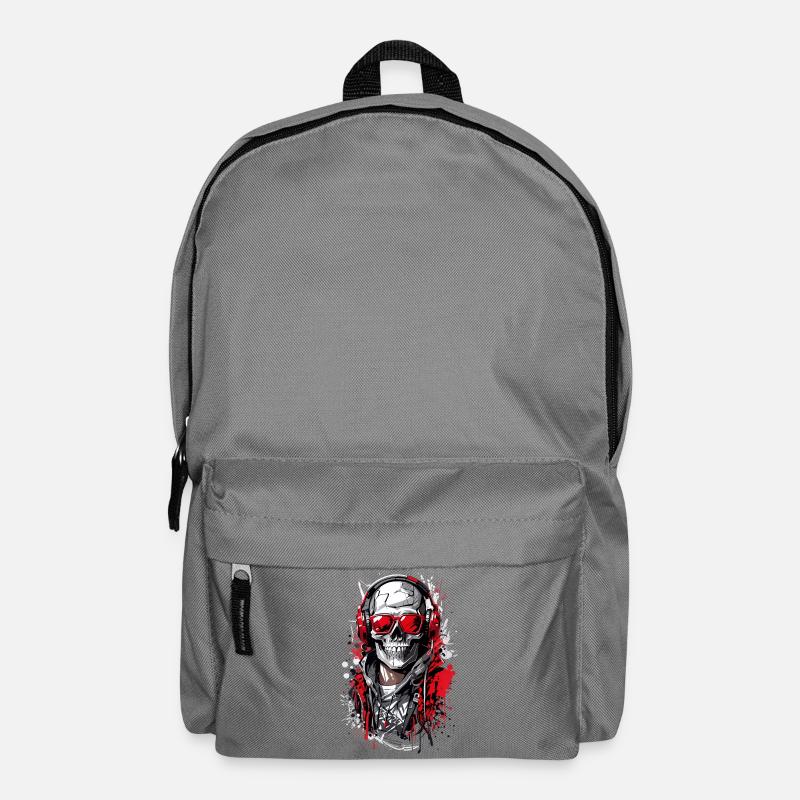 Coole Totenkopf - Rucksack - Mittelgrau