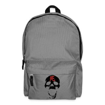 The Black Skull and the Red Death - Backpack - elephant grey - Front