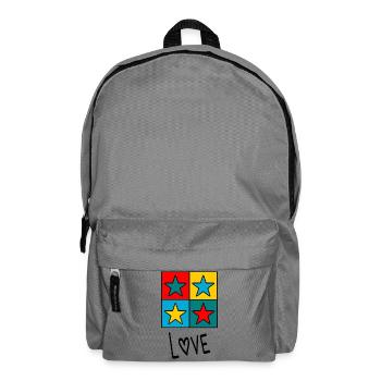 VALENTINE'S DAY. Bachelorette party. I LOVE YOU. I LOVE YOU. LOVE - Backpack - elephant grey - Front