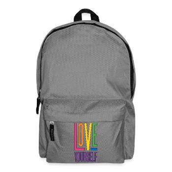 LGBTQ Pride Month - Love Yourself - Backpack - elephant grey - Front