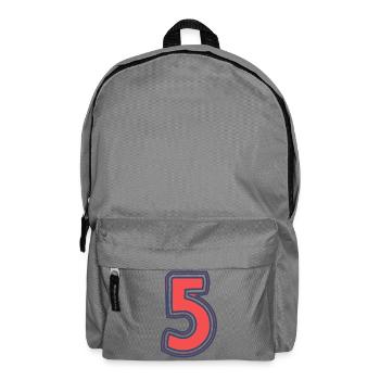 5. 5 JAHRE. 5. JUBILÄUM. 5-JÄHRIGES JUBILÄUM - Rucksack - Mittelgrau - Vorne