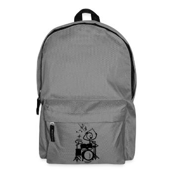 Stickmen-Trommler - Rucksack - Mittelgrau - Vorne