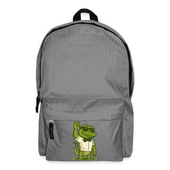 Salt Shaker Crocodile - Backpack - elephant grey - Front