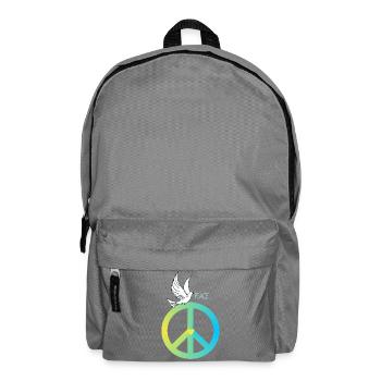 Peace Sign Dove of Peace - Backpack - elephant grey - Front