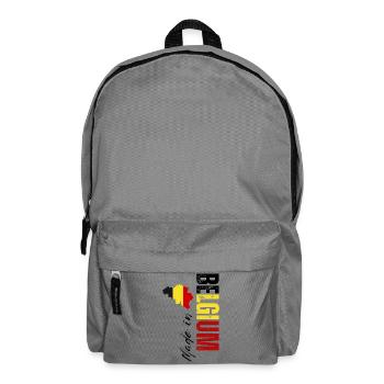 Hergestellt in Belgien, vertikales Design - Rucksack - Mittelgrau - Vorne