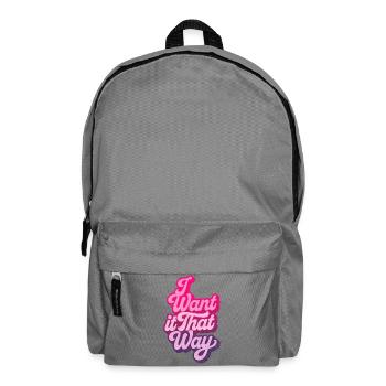Je le veux comme ça Rose Disco Vintage Party Dance - Sac à dos - gris éléphant - Devant