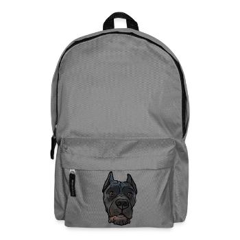 Cane Corso docks head in comic style - Backpack - elephant grey - Front