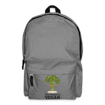 The Future is Vegan - Backpack - elephant grey - Front