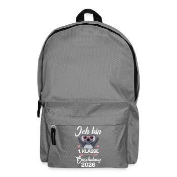 Koala School Enrollment 2026 Girls Gift 1st Grade - Backpack - elephant grey - Front