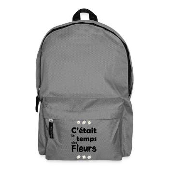 Es war Blumenzeit - Rucksack - Mittelgrau - Vorne