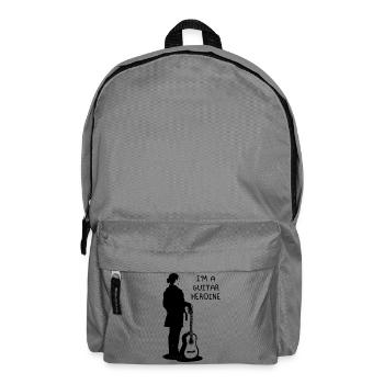 Ich bin eine Gitarrenheldin - Rucksack - Mittelgrau - Vorne