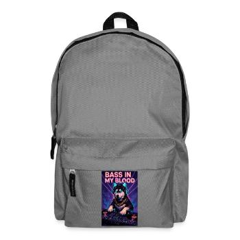 Husky DJ Neon Club – Bass in My Blood - Rucksack - Mittelgrau - Vorne