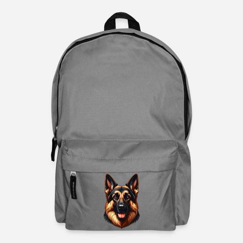 German Shepherd Dog - Backpack - elephant grey