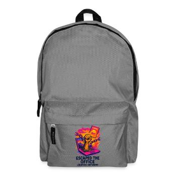 Telecommuting - Escape from the office - Backpack - elephant grey - Front