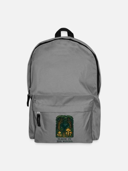 Waldzauber Pilzlandschaft - Rucksack - Mittelgrau