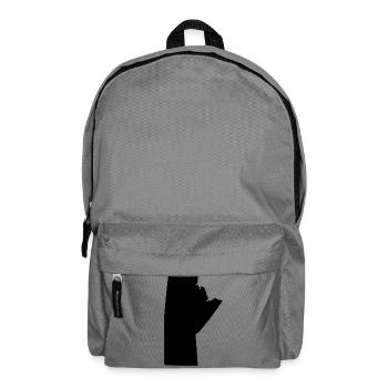 Manitoba-Karte - Rucksack - Mittelgrau - Vorne