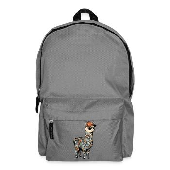 Alpaga tatoué - Sac à dos - gris éléphant - Devant