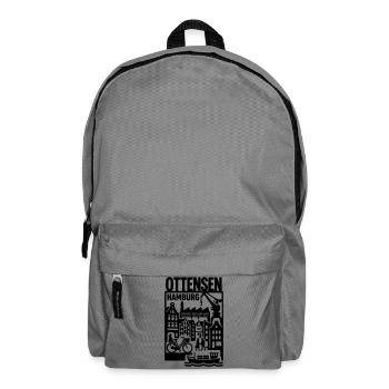 Hamburg Ottensen Retro  - Rucksack - Mittelgrau - Vorne