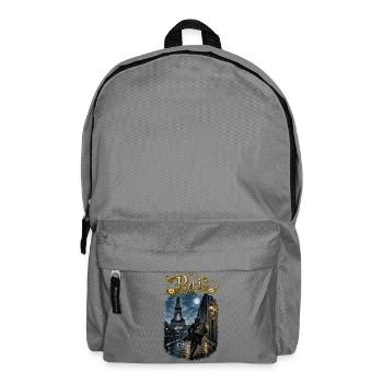 Paris bei Vollmond - Rucksack - Mittelgrau - Vorne