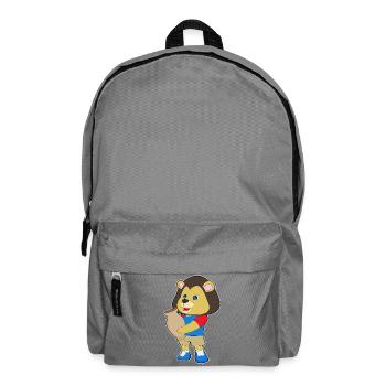 Lion Vase - Backpack - elephant grey - Front
