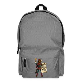 Erzähl Mir Doch Nichts Vom Pferd – Redewendung - Rucksack - Mittelgrau - Vorne