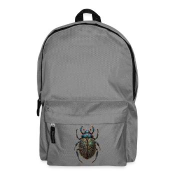 Goldenes Labyrinth-Skarabäus - Rucksack - Mittelgrau - Vorne