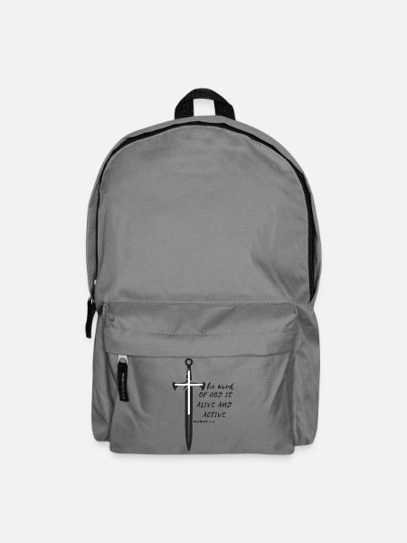 Schärfer als jedes zweischneidige Schwert - Rucksack - Mittelgrau