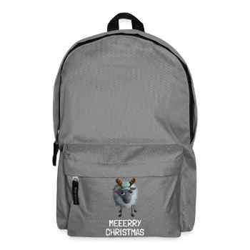 Meeerry Christmas Schaf - Mit Rentiergeweih - Rucksack - Mittelgrau - Vorne