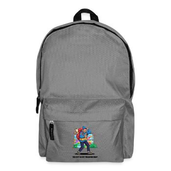 Stadtentdecker und Abenteurer. - Rucksack - Mittelgrau - Vorne