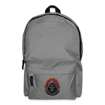 Oni Demon Mask | Japanese Samurai Warrior - Backpack - elephant grey - Front