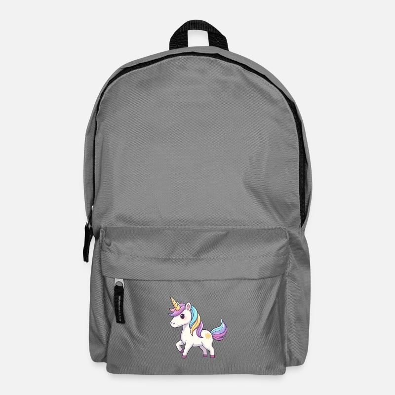 Unicorn Rainbow Dream - Backpack - elephant grey