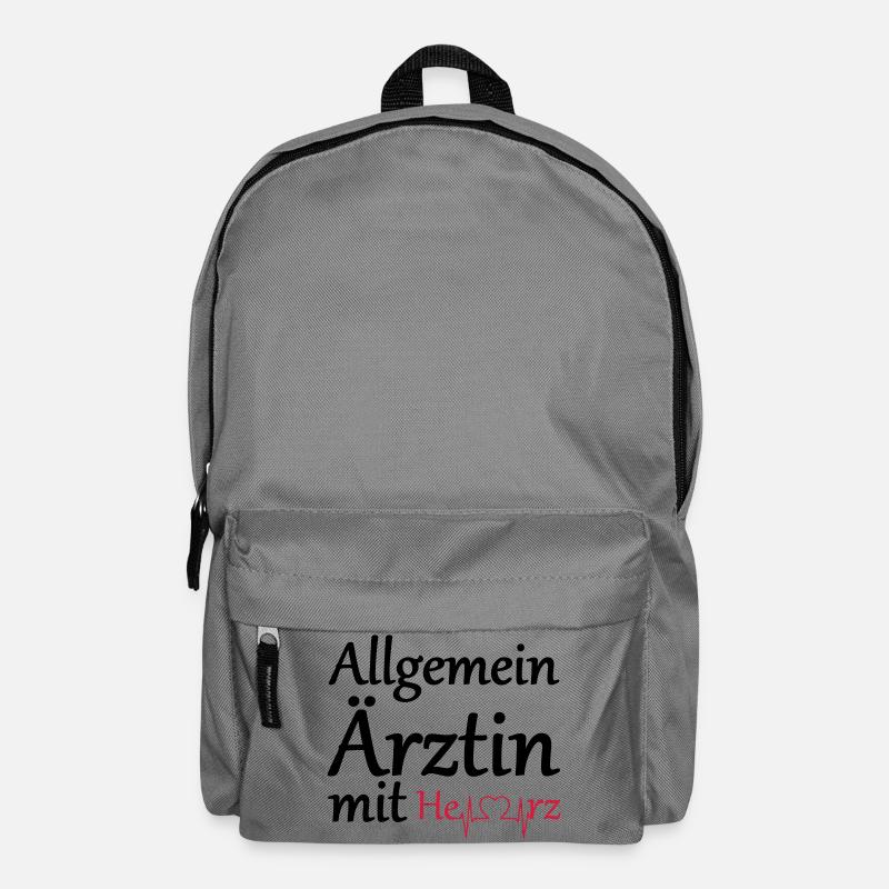 Allgemeinärztin mit Herz Geschenk - Rucksack - Mittelgrau