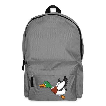 Flugende Ente - Rucksack - Mittelgrau - Vorne