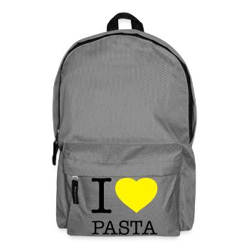 I LOVE PASTA Macaroni Noodles - Backpack - elephant grey - Front
