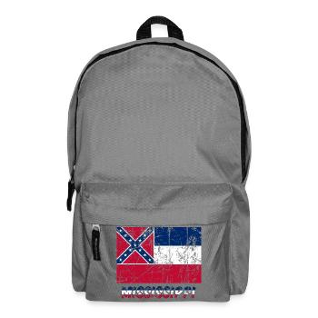 drapeau mississippi drapeau USA America Amerika - Sac à dos - gris éléphant - Devant