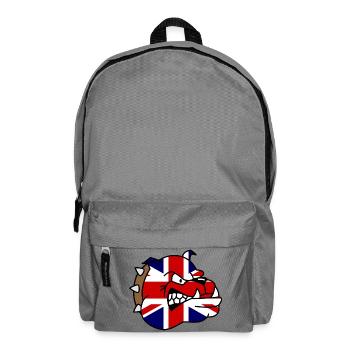 British Bulldog Union Jack - Backpack - elephant grey - Front