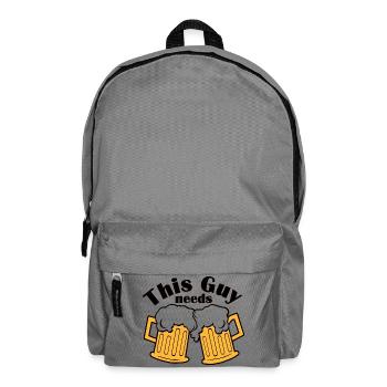 Double Beer Mugs Cheers Design - Backpack - elephant grey - Front