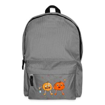 Citrouille d’Halloween mignonne pour les enfants - Sac à dos - gris éléphant - Devant
