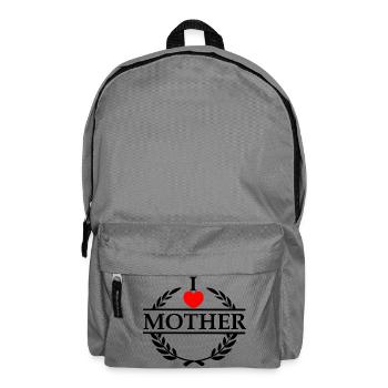 Couronne de laurier J’aime maman - Sac à dos - gris éléphant - Devant