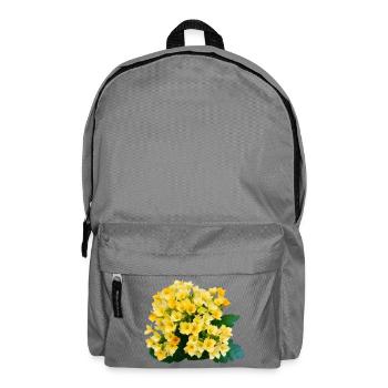 Fleurs printanières jaune doré - Sac à dos - gris éléphant - Devant